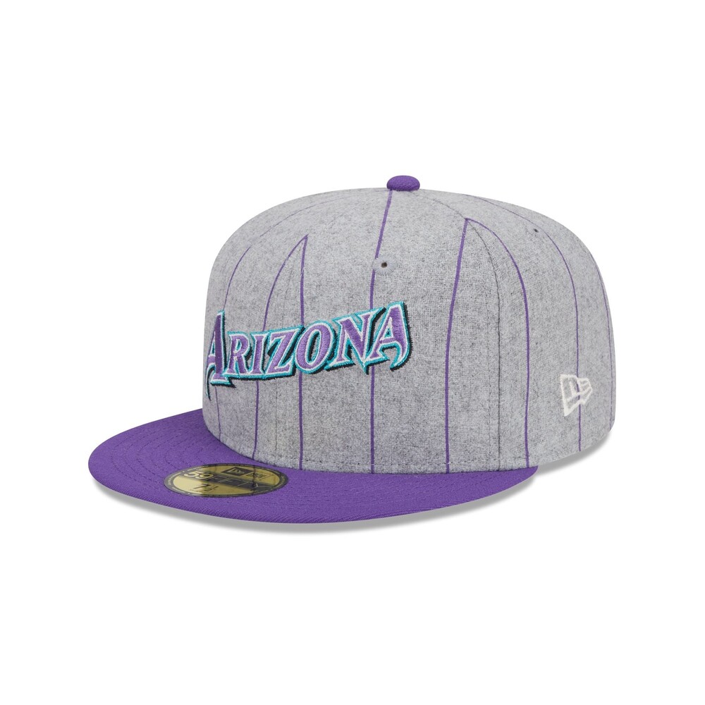 New Era Arizona Diamondbacks Heather Pinstripe 59FIFTY Fitted Hat - Size 7 1/4